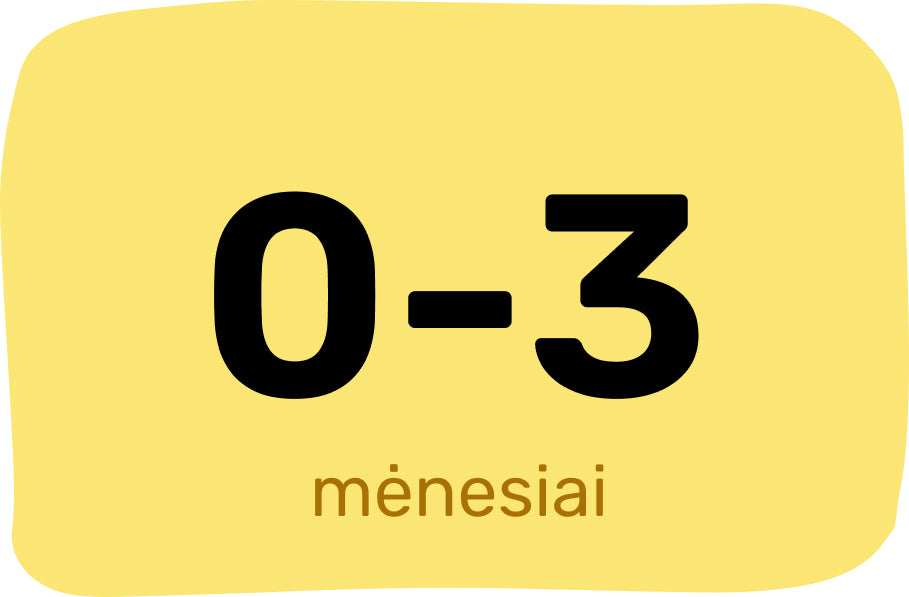 0-3 mėnesių kūdikiams