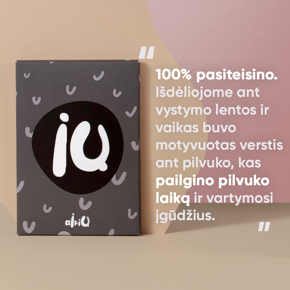 juoda balta sensoriniu korteliu ipakavimas ir nuostabus kliento atsiliepimas kad 100% pasiteisines pirkinys, pailgino pilvelio laika